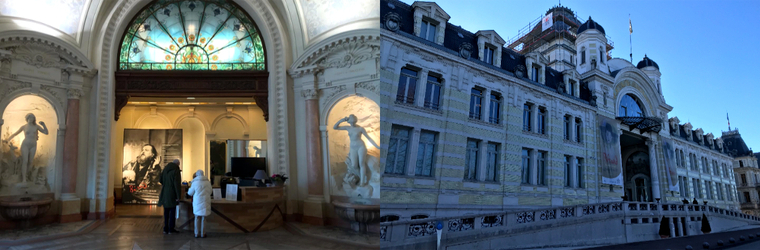 <h6>Palais Lumière d'Evian, au bord du lac Léman</h6> <h6>Palais Lumière d'Evian, au bord du lac Léman</h6>